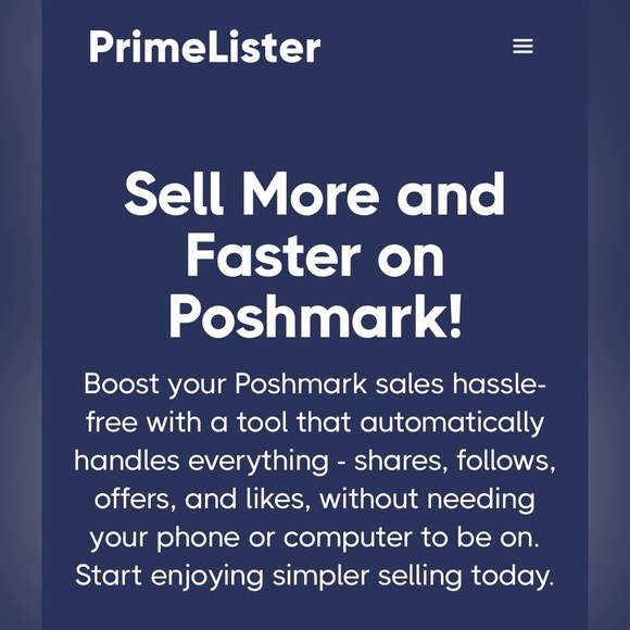 PrimeLister Other - Automate Your Poshmark Closet with 30% Off PrimeLister